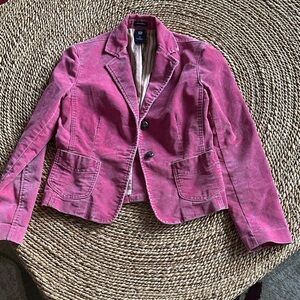GAP Fuchsia Corduroy Blazer size 2